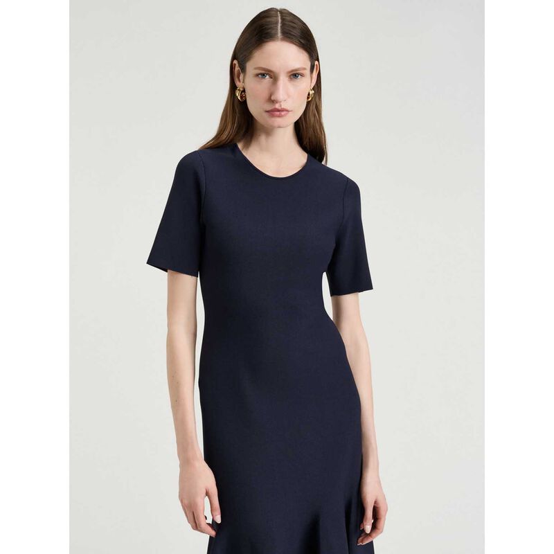 Veronika Maine Milano Fluted Midi Dress image number 2